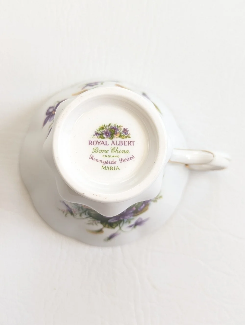 Royal Albert Sunnyside Series Maria Teacup & Saucer English Fine Bone China